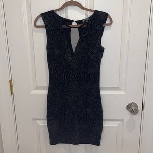 Windsor Black Shimmer Bodycon Dress